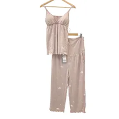 未使用 gelato pique ジェラートピケ ルームウェア 上下セット サイズF ピンク レディース 古着 中古 USED