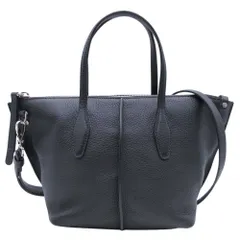 新品同様 TOD'S トッズ JOY BAG MINI 2WAY ジョイ ミニ ショルダーバッグ ハンドバッグ トート カバン レザー 本革 ブラック レディース 古着 中古 USED