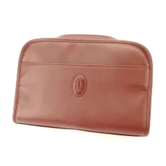【最大30％OFF★ウィンターセール】カルティエ CARTIER クラッチバッグ マストライン ボルドー ゴールド レディース 中古