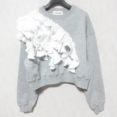 美品 25SS LILY BROWN リリーブラウン ボリュームフリルスウェット プルオーバートップス LWCT251005 サイズF グレー レディース 古着 中古 USED