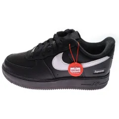NIKE (ナイキ) ×SUPREME AIR FORCE 1 LOW CU9225-002 シュプリーム エアフォース1 ローカットスニーカー レディース ブラック/ホワイト US6.5/24.5cm