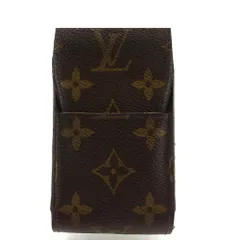 【最大30％OFF】ルイ・ヴィトン LOUIS VUITTON シガレットケース モノグラム エテュイシガレット ブラウン ベージュ レディース 中古