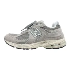 良品 NEW BALANCE ニューバランス スニーカー シューズ 靴 ロゴ ML2002RC 27cm 灰 グレー メンズ 古着 中古 USED