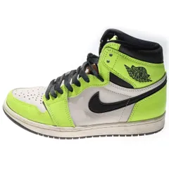 NIKE (ナイキ) AIR JORDAN1 HIGH OG VOLT 555088-702 エアジョーダン1 ボルト ハイカットスニーカー US7.5/25.5cm イエロー