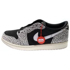 NIKE (ナイキ) AIR JORDAN 1 RETRO LOW OG Black Toe エアジョーダン1 レトロ ロー OG ローカットスニーカー ブラック/グレー US10.5/28.5cm CZ0790-001