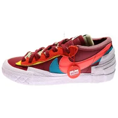 NIKE (ナイキ) ×KAWS ×sacai BLAZER LOW カウズ サカイ ブレザー ローカットスニーカー バーガンディー US8/26cm DM7901-600