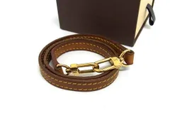 LOUIS VUITTON ルイヴィトン バッグ用 ショルダーストラップ 肩掛け レディース ブラウン系×ゴールド系 FQ3506
