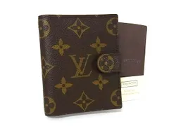 ■新品同様■ LOUIS VUITTON ルイヴィトン R20007 モノグラム アジェンダ ミニ 手帳カバー アドレス帳 レディース ブラウン系 FV4360
