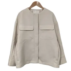 BALLSEY ボールジィ レザージャケット ノーカラー ベージュ 36 Ballsey（ボールジィ） ノーカラージャケット 36 ベージュ系その他