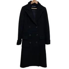 美品 RALPH LAUREN ラルフローレン ウールロングコート サイズ9 ブラック レディース 古着 中古 USED