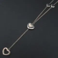 美品 Tiffany&Co ティファニー ハートリンク ラリエット ネックレス 925SV シルバー レディース 古着 中古 USED
