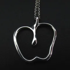 美品 Tiffany&Co ティファニー エルサペレッティ アップル ロングネックレス ペンダント 925SV シルバー レディース 古着 中古 USED