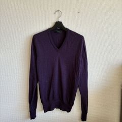 MIHARA YASUHIRO ダメージ加工薄手ニット ワインレッド 46 - メルカリ