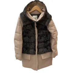 ♪♪MONCLER モンクレール レディース ダウンコート ダウンジャケット SIZE 1 ラムファー ベージュ