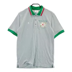 サイズ：48 MARK&LONA マークアンドロナ  半袖ポロシャツ 花刺繍 パイル地  グレー系 [240101587530] ゴルフウェア メンズ ストスト