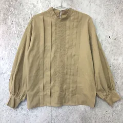 Riche glamour リシェグラマー 長袖 ピンタック シャツ ベージュ Mサイズ 〇◇のサムネイル