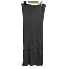 美品 25AW NOBLE ノーブル リブニットタイトスカート 25060240900040 グレー レディース 古着 中古 USED