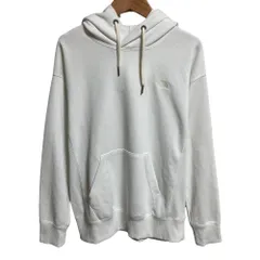 美品 THE NORTH FACE ノースフェイス ヘザースウェットフーディ プルオーバー パーカー NTW12230 Mサイズ ホワイト レディース 古着 中古 USED