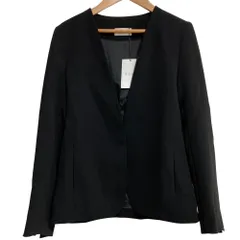 未使用 22AW PLST プラステ トリアセブレンドダブルクロス カラーレスジャケット サイズXS ブラック レディース 古着 中古 USED