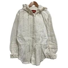 美品 ピンクハウス ✨ ピコフリル ホワイト 白 リボン ベスト くるみボタン PINK HOUSE（ピンクハウス）の「リボンモチーフ付きローンベスト