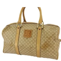 【最大30％OFF★ウィンターセール】セリーヌ CELINE ハンドバッグ マカダム ベージュ ブラウン ゴールド レディース 中古