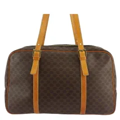 【最大30％OFF★ウィンターセール】セリーヌ CELINE トートバッグ マカダム ブラウン ベージュ ゴールド レディース 中古