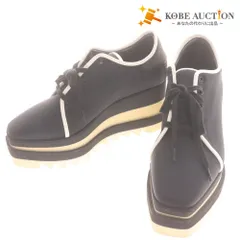 ■ ステラマッカートニー シューズ 靴 スニークエリス 800014 厚底 プラットフォーム レディース 37(23.5cm相当) ブラック 付属品付き