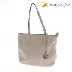 ■ マイケルコース トートバッグ 鞄 ロゴ MKチャーム レディース ベージュ