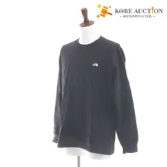 ■ ノースフェイス Tシャツ NT32345 長袖 トップス 丸首 ロンT 無地 ワンポイント メンズ レディース L ブラック
