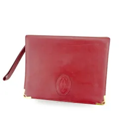 【最大30％OFF★ウィンターセール】カルティエ CARTIER クラッチバッグ マストライン ボルドー ゴールド レディース 中古