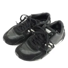 【最大30％OFF★ウィンターセール】ディーゼル DIESEL スニーカー ローカット ♯22.5 ブラック グレー 灰色 シルバー レディース 中古