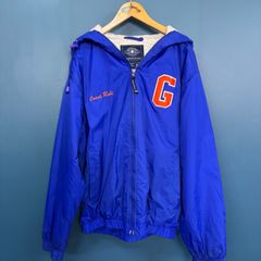 M129☆ナイロンスタジャン☆カレッジロゴ刺繍☆USA製☆90s☆XLサイズ 
