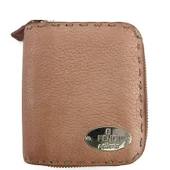 【最大30％OFF】フェンディ FENDI 二つ折り財布 セレリア ピンク シルバー レディース 中古