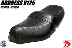 アドレスV125 黒皮ボタン タックロールシート アドレスV125 黒皮 タックロールシート/完成品BLACKブラックV125G黒