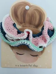 手編みのシュシュ【ハンドメイド】