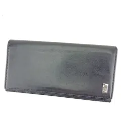 【最大30％OFF★ウィンターセール】ダンヒル Dunhill 長財布 サイドカー ブラック シルバー レディース 中古
