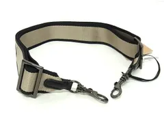 ■新品■未使用■ N°21 ヌメロヴェントゥーノ キャンバス バッグ用 ショルダーストラップ 斜め掛け ベージュ系×ブラック系 FU6875