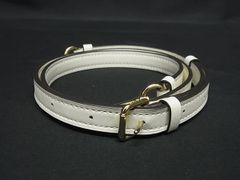GUCCI グッチ レザーベルト ホワイト×ゴールド 82cm レディース - メルカリ