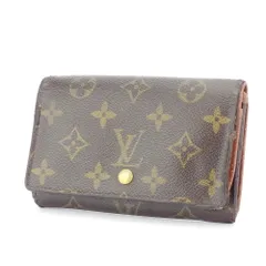 【最大30％OFF】ルイ・ヴィトン LOUIS VUITTON 長財布 モノグラム ポルトモネビエトレゾール ブラウン ベージュ ゴールド レディース 中古