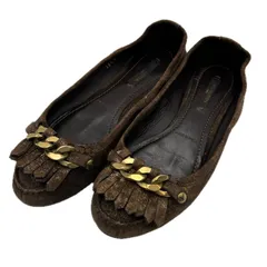 【最大30％OFF】ルイ・ヴィトン LOUIS VUITTON その他靴 #36ハーフ ブラウン　ゴールド レディース 中古