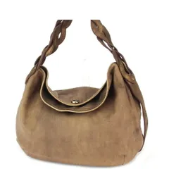 【最大30％OFF】エンポリオ・アルマーニ Emporio Armani ショルダーバッグ EAマーク ブラウン ゴールド レディース 中古