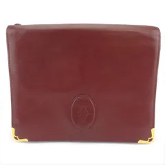 【最大30％OFF】カルティエ CARTIER クラッチバッグ マストライン ボルドー ゴールド レディース 中古