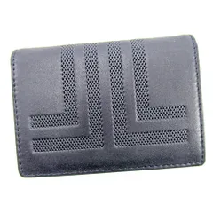 【最大30％OFF】ランバン LANVIN カードケース ネイビー レディース 中古