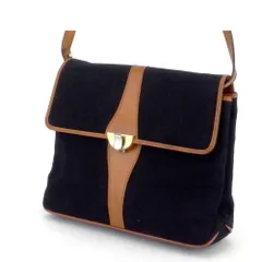 【最大30％OFF★ウィンターセール】バリー BALLY ショルダーバッグ Bモチーフ柄 クラッチバッグ ブラック ブラウン系 レディース 中古