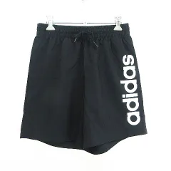 アディダス adidas パンツ ボトムス ショート ハーフ ウーブンショーツ ロゴ M ブラック スポーツウェア ※EKM