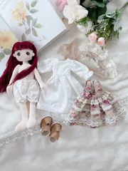 ハンドメイドドール　手作り人形　着せ替え布人形