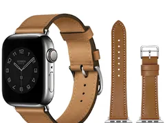 Apple Watch バンド 合皮 38/40/41mm ライトブラウン　590010384041