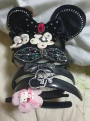 ミッキーマウス ハローキティ フラワー外 カチューシャ 6個