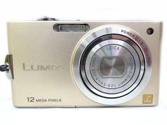 動作確認済み パナソニック LUMIX DMC-FX60 ■ ルミックス 写真 カメラ コンデジ デジカメ ゴールドカラー Panasonic  □７L