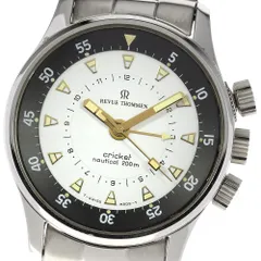 REVUE THOMMEN　クリケットクラブ　 手巻き　シースルーバック 稼働品 HA-3993| レビュー・トーメン クリケット メンズ アラームウォッチ SS